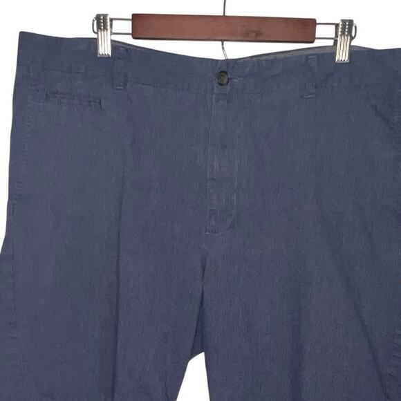 Joseph Abboud men’s size 40 blue, white textured micro striped Chino shorts - Picture 3 of 8